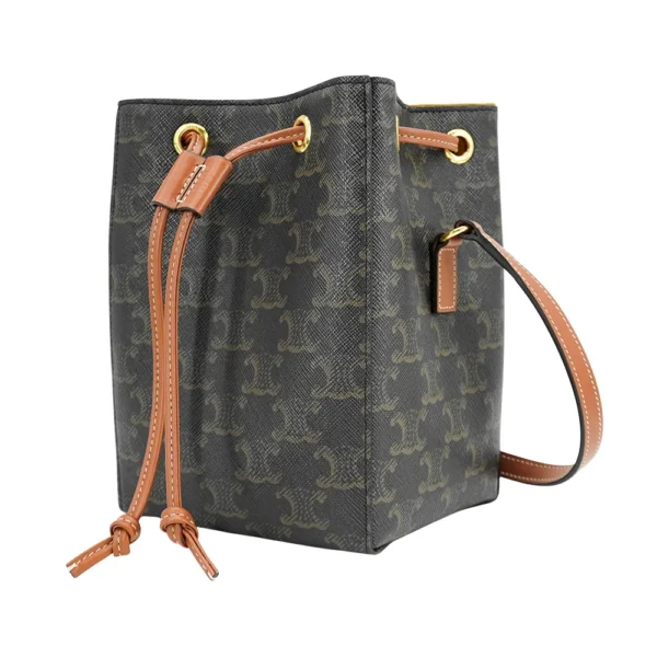 Celine Triomphe 帆布斜背水桶包