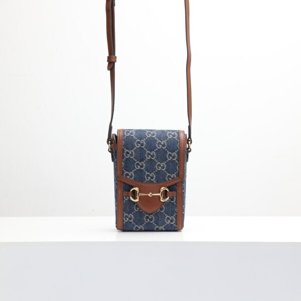 Gucci Horsebit 1955 新款牛仔手機包