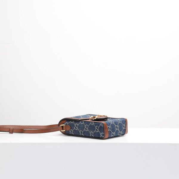 Gucci Horsebit 1955 新款牛仔手機包：圖片 4