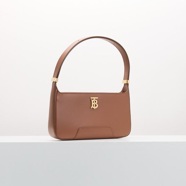 Burberry TB 斜背腋下包 焦糖色：圖片 3