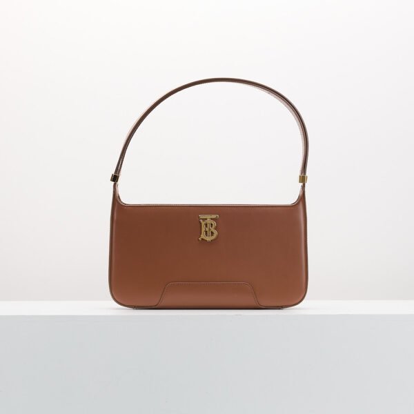 Burberry TB 斜背腋下包 焦糖色