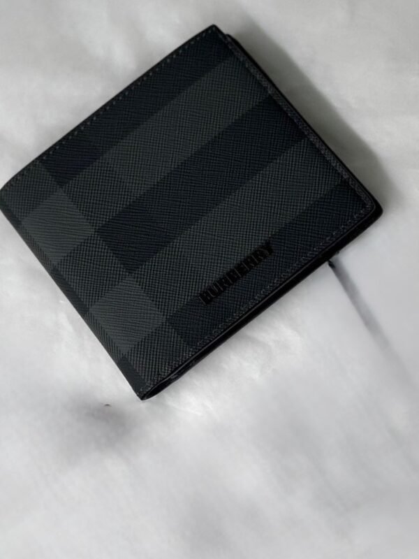 BURBERRY 灰格紋 零錢袋 短夾